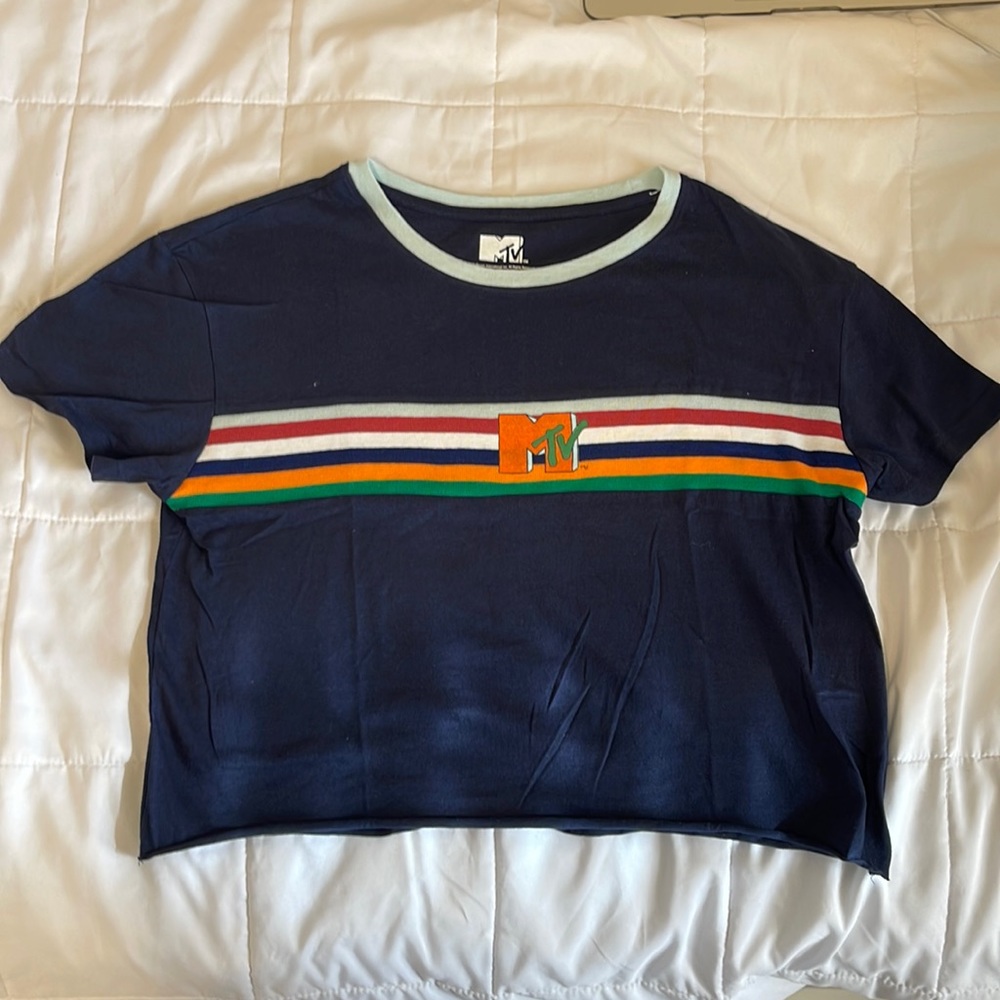 MTV Graphic Crop Top Tee
